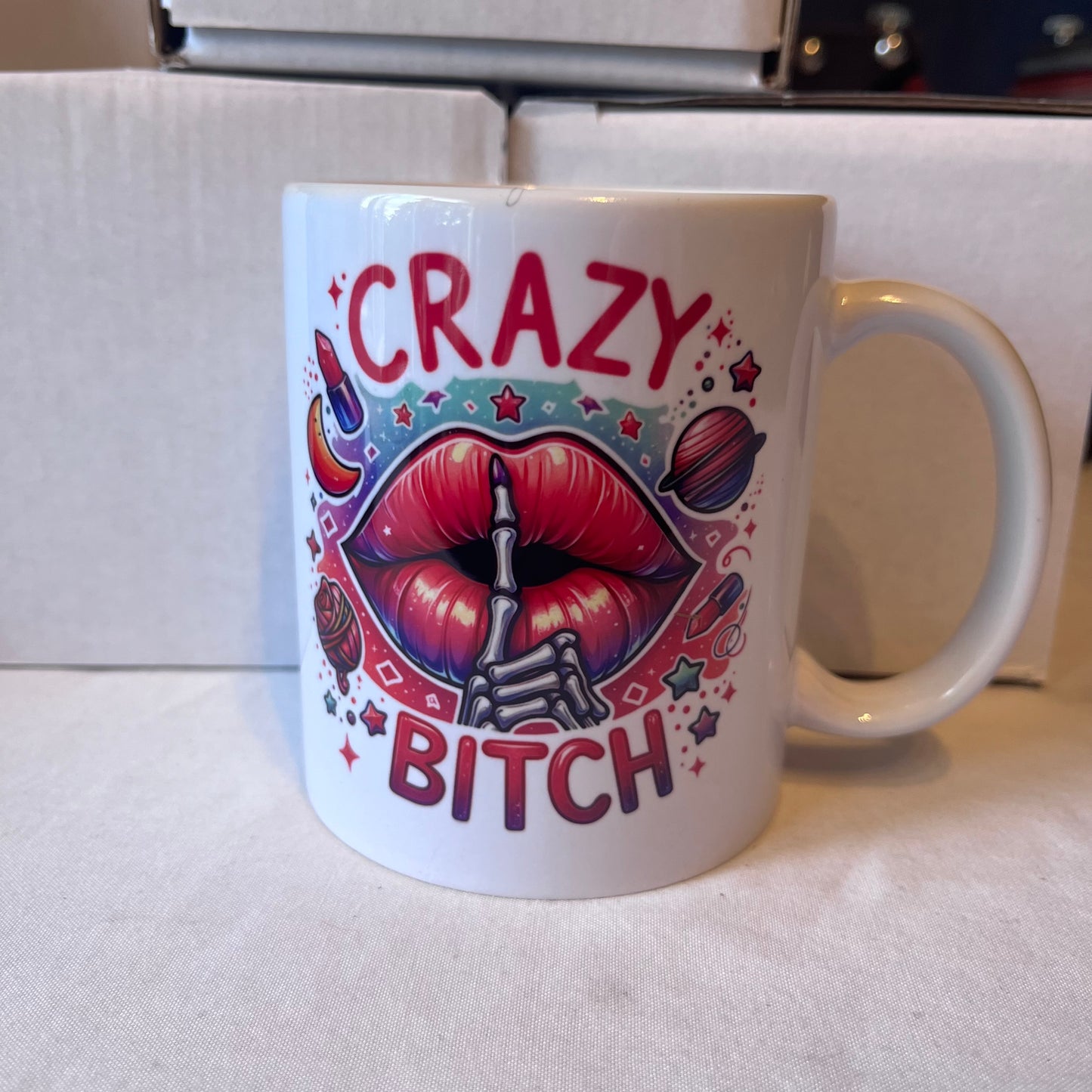 💋 Crazy Bitch – 11oz Mug | Sassy, Funny Gift