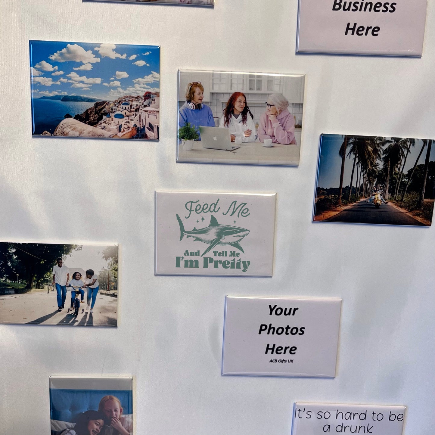 Feed me and tell me I’m pretty - Shark Photo Magnet