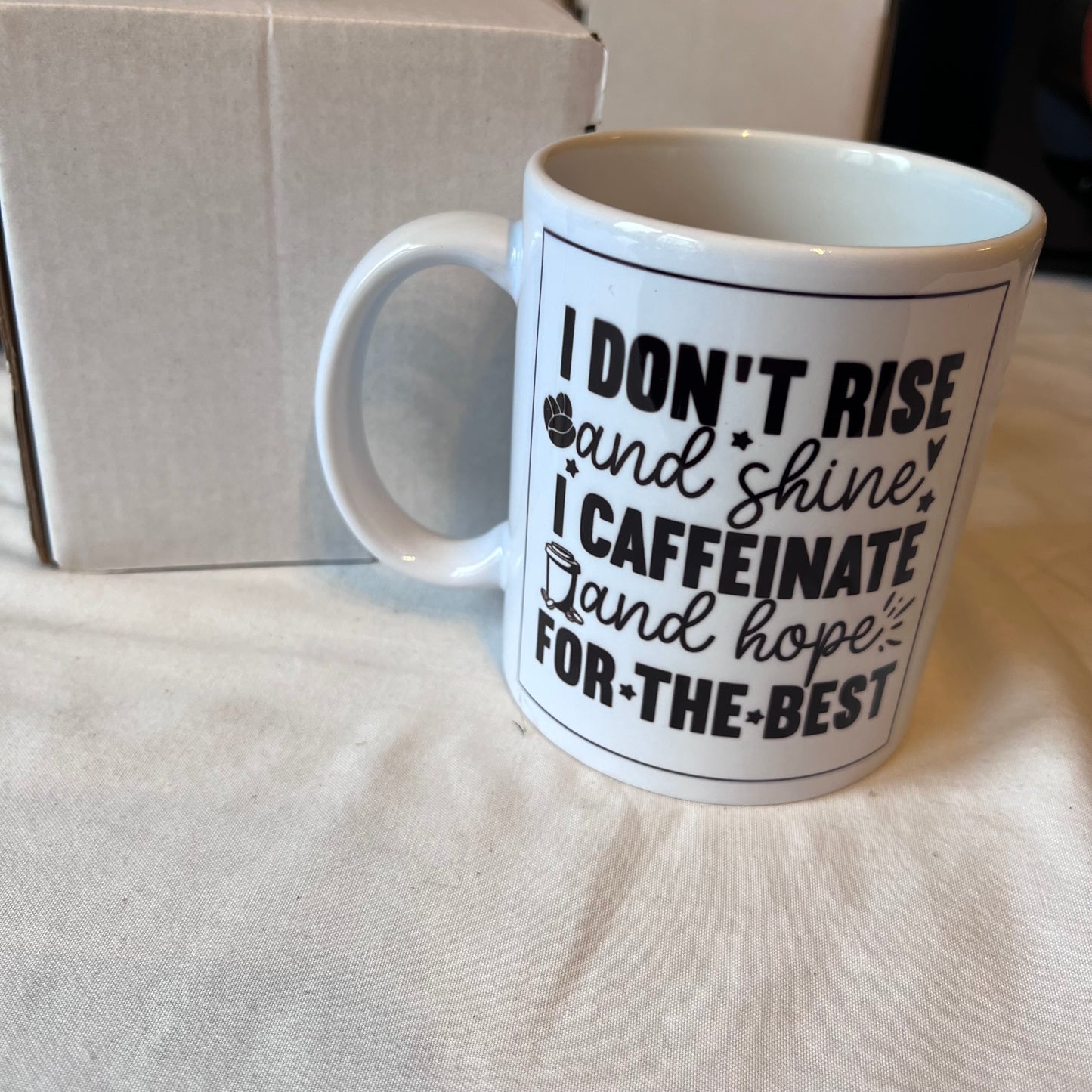 Caffeinate and Hope Mug – 11oz of Pure Survival Fuel