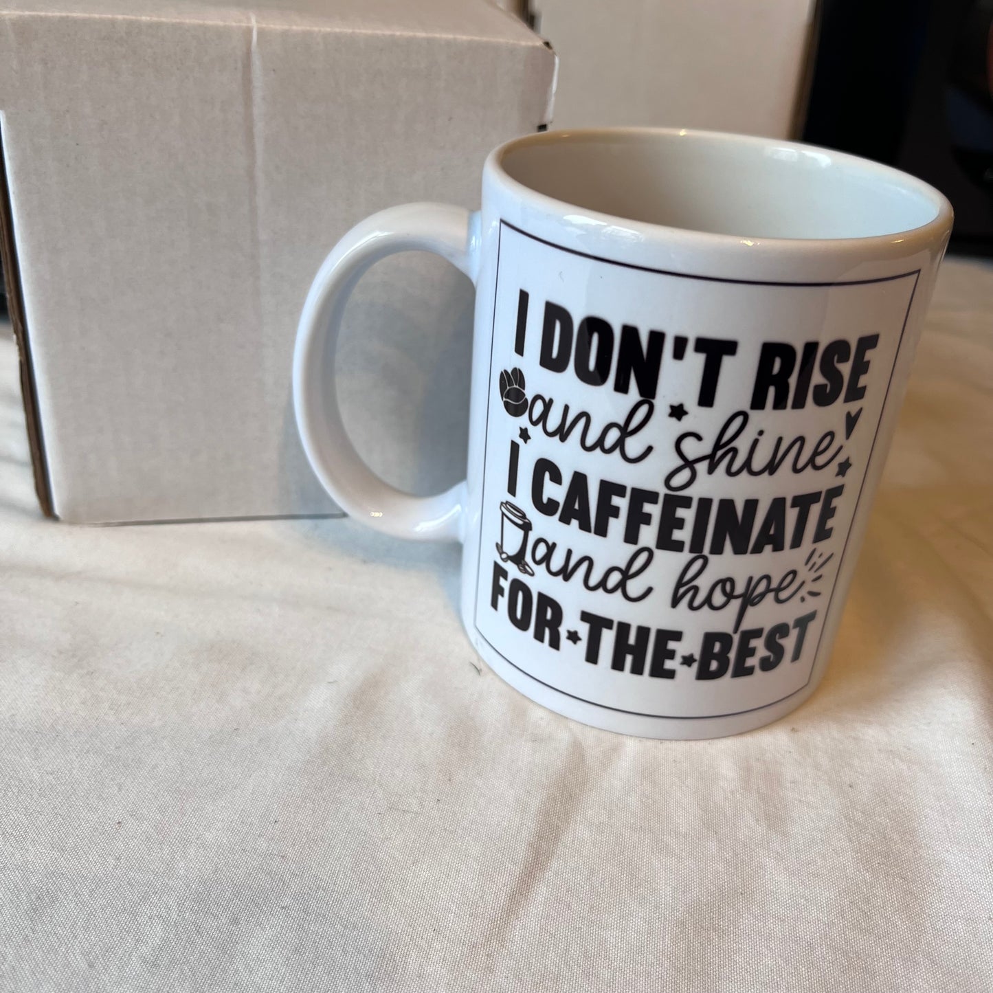 Caffeinate and Hope Mug – 11oz of Pure Survival Fuel