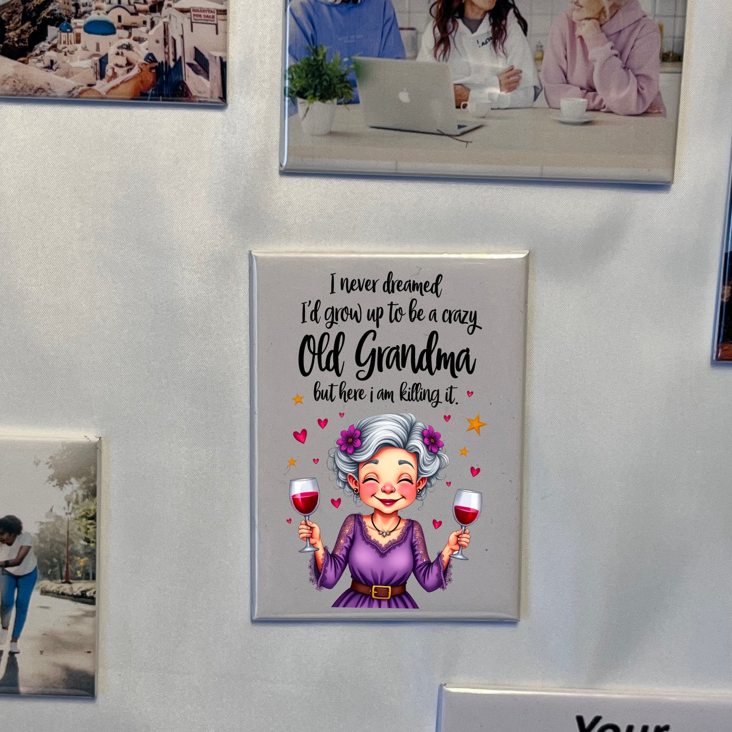 Killing It as Grandma – Funny Grandma Magnet 👵🔥💖