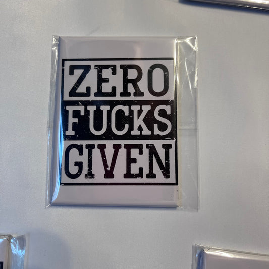 🖕 Zero Fucks Given Photo Magnet
