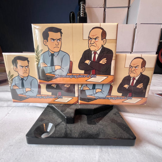 Micromanaging piece of sh*t – Fridge Magnet